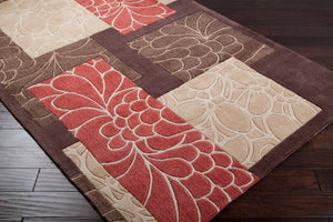 Surya Cosmopolitan Hand Tufted Polyester Area Rug Modern Square Living Room Accent COS8889-8RD