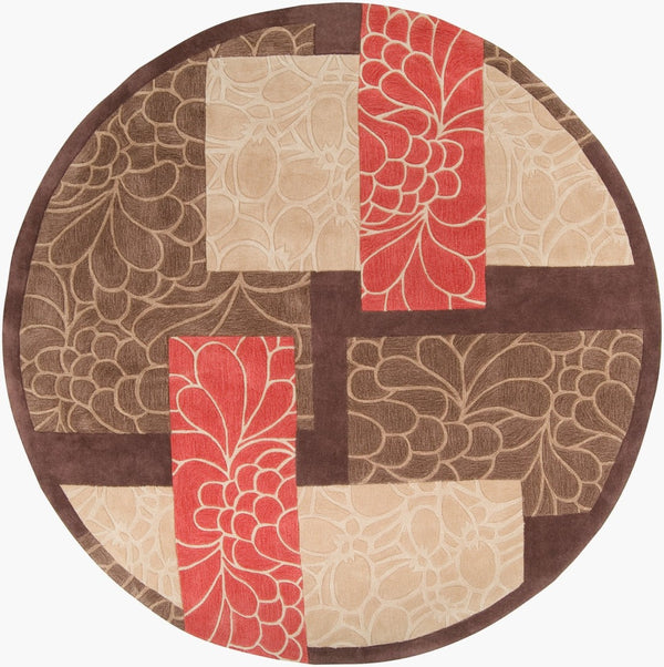Surya Cosmopolitan Hand Tufted Polyester Area Rug Modern Square Living Room Accent COS8889-8RD