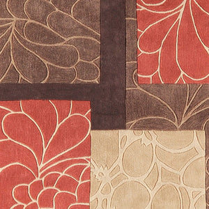 Surya Cosmopolitan 5' X 7'6" Handmade Rug - Modern, Hand Tufted, Medium Pile, Affordable Luxury Decor Dark Brown Polyester Cos8889-23