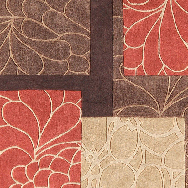 Surya Cosmopolitan 5' X 7'6" Handmade Rug - Modern, Hand Tufted, Medium Pile, Affordable Luxury Decor Dark Brown Polyester Cos8889-23