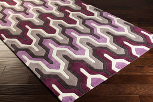 Surya Cosmopolitan 5' X 7'6" Handmade Rug - Modern, Hand Tufted, Medium Pile, Affordable Luxury Decor White Polyester Cos9178-811