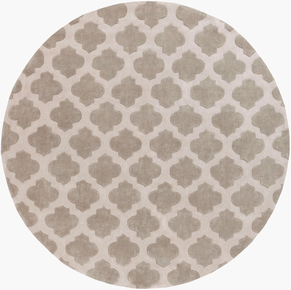 Surya Cosmopolitan 5' X 7'6" Handmade Rug - Modern, Hand Tufted, Medium Pile, Affordable Luxury Decor Taupe Polyester Cos9227-8rd