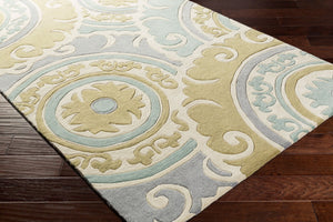 Surya Cosmopolitan Hand Tufted Polyester Area Rug Square Modern Living Room Floor Accent COS9272-8RD