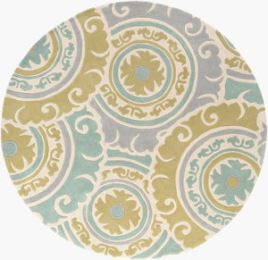 Surya Cosmopolitan Hand Tufted Polyester Area Rug Square Modern Living Room Floor Accent COS9272-8RD