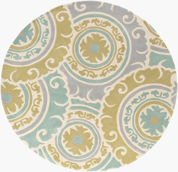 Surya Cosmopolitan Hand Tufted Polyester Area Rug Square Modern Living Room Floor Accent COS9272-8RD