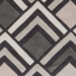 Surya Cosmopolitan 5' X 7'6" Handmade Rug - Modern, Hand Tufted, Medium Pile, Affordable Luxury Decor Black Polyester Cos9275-268