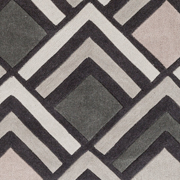 Surya Cosmopolitan 5' X 7'6" Handmade Rug - Modern, Hand Tufted, Medium Pile, Affordable Luxury Decor Black Polyester Cos9275-268