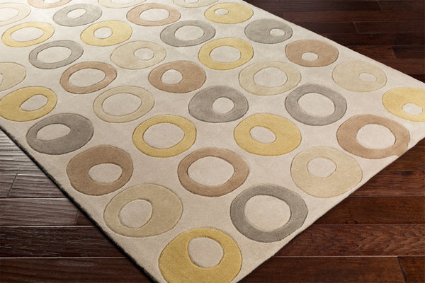 Surya Cosmopolitan 5' X 7'6" Handmade Rug - Modern, Hand Tufted, Medium Pile, Affordable Luxury Decor Light Gray Polyester Cos9286-8rd