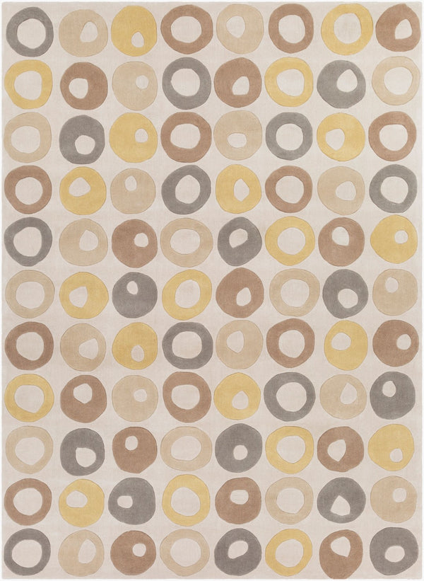 Surya Cosmopolitan 5' X 7'6" Handmade Rug - Modern, Hand Tufted, Medium Pile, Affordable Luxury Decor Light Gray Polyester Cos9286-811