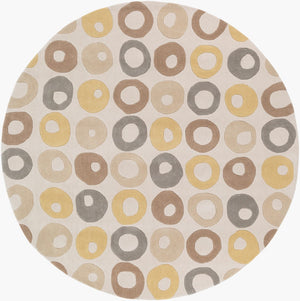 Surya Cosmopolitan 5' X 7'6" Handmade Rug - Modern, Hand Tufted, Medium Pile, Affordable Luxury Decor Light Gray Polyester Cos9286-8rd