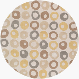 Surya Cosmopolitan Hand Tufted Polyester Area Rug Modern Square Living Room Floor Accent 8' x 8' Round COS9286-8RD