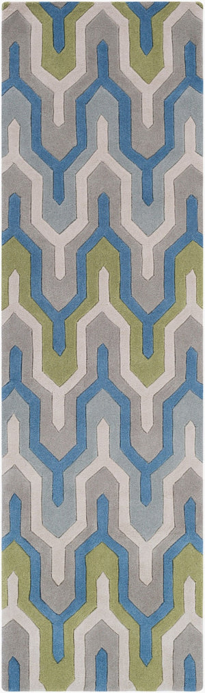 Surya Cosmopolitan Hand Tufted Polyester Runner Rug for Modern Hallways and Entryways COS9288-268