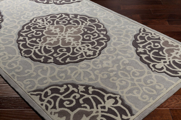 Surya Cosmopolitan Hand Tufted Polyester Area Rug Traditional Pattern Square Living Room COS9291-8RD