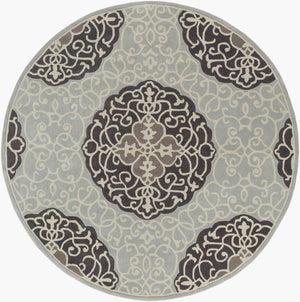 Surya Cosmopolitan Hand Tufted Polyester Area Rug Traditional Pattern Square Living Room COS9291-8RD