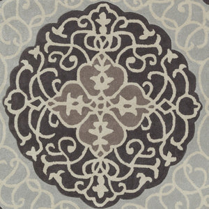 Surya Cosmopolitan 5' X 7'6" Handmade Rug - Modern, Hand Tufted, Medium Pile, Affordable Luxury Decor Black Polyester Cos9291-8rd