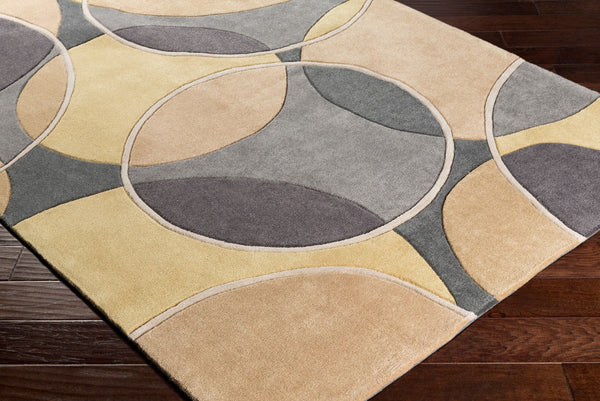 Surya Cosmopolitan 5' X 7'6" Handmade Rug - Modern, Hand Tufted, Medium Pile, Affordable Luxury Decor Tan Polyester Cos9296-811
