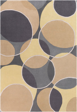 Surya Cosmopolitan 5' X 7'6" Handmade Rug - Modern, Hand Tufted, Medium Pile, Affordable Luxury Decor Tan Polyester Cos9296-811