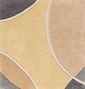 Surya Cosmopolitan 5' X 7'6" Handmade Rug - Modern, Hand Tufted, Medium Pile, Affordable Luxury Decor Tan Polyester Cos9296-811