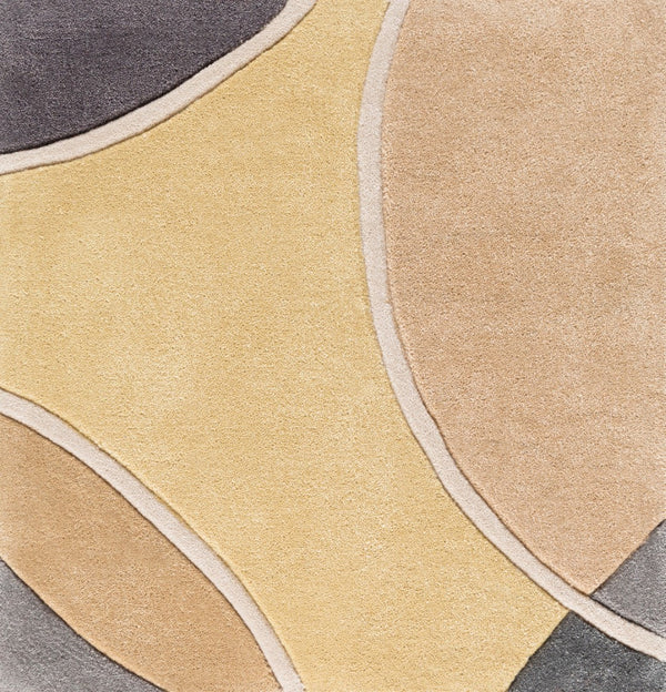 Surya Cosmopolitan 5' X 7'6" Handmade Rug - Modern, Hand Tufted, Medium Pile, Affordable Luxury Decor Tan Polyester Cos9296-811