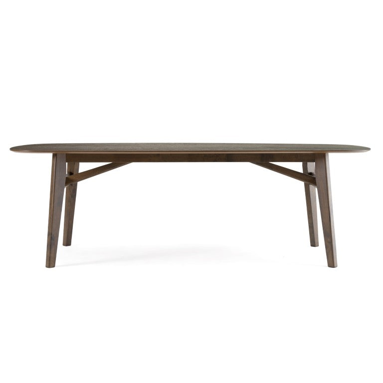VIG Furniture Costello Night Wenge Mid-Century Modern Dining Table — Seats 8, Tapered Legs, Durable Veneer Top VGMA-MI-3202