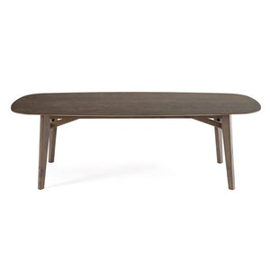 VIG Furniture Costello Night Wenge Mid-Century Modern Dining Table — Seats 8, Tapered Legs, Durable Veneer Top VGMA-MI-3202