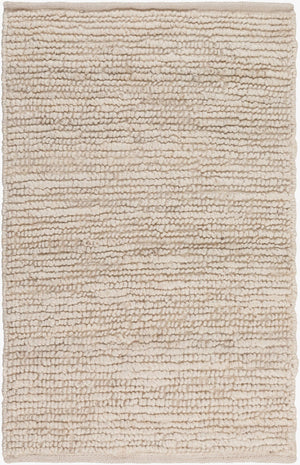 Livabliss Continental Hand Woven Jute Area Rug Organic Texture for Living Room or Dining Space Ivory 2' x 3' COT1930-23
