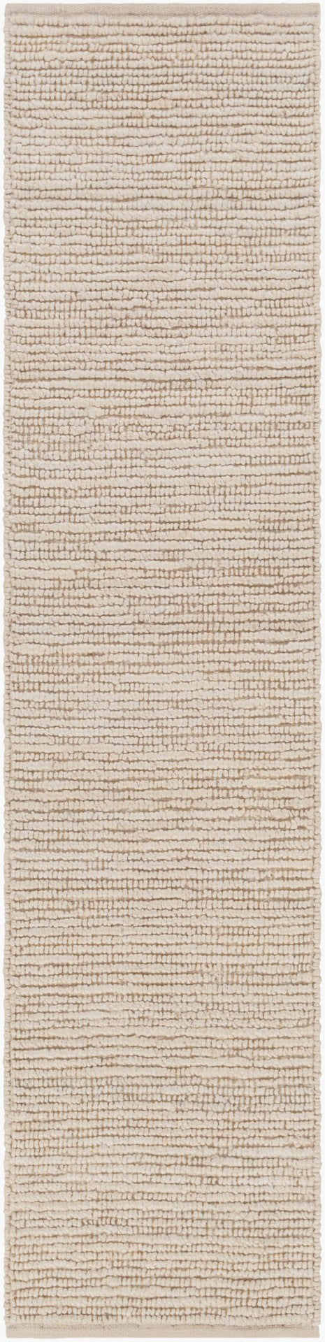 Livabliss Continental Hand Woven Jute Area Rug Organic Texture for Living Room or Dining Space Ivory 2'6" x 10' COT1930-2610