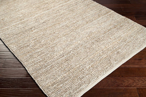 Livabliss Continental Hand Woven Jute Area Rug Organic Texture for Living Room or Dining Space Ivory 3' x 12' COT1930-312