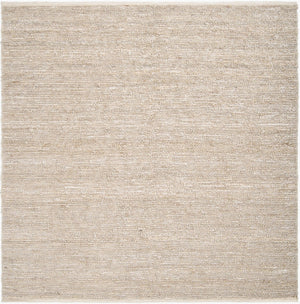 Livabliss Continental Hand Woven Jute Area Rug Organic Texture for Living Room or Dining Space Ivory 8' x 8' Square COT1930-8SQ