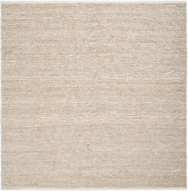 Livabliss Continental Hand Woven Jute Area Rug Organic Texture for Living Room or Dining Space Ivory 8' x 8' Square COT1930-8SQ