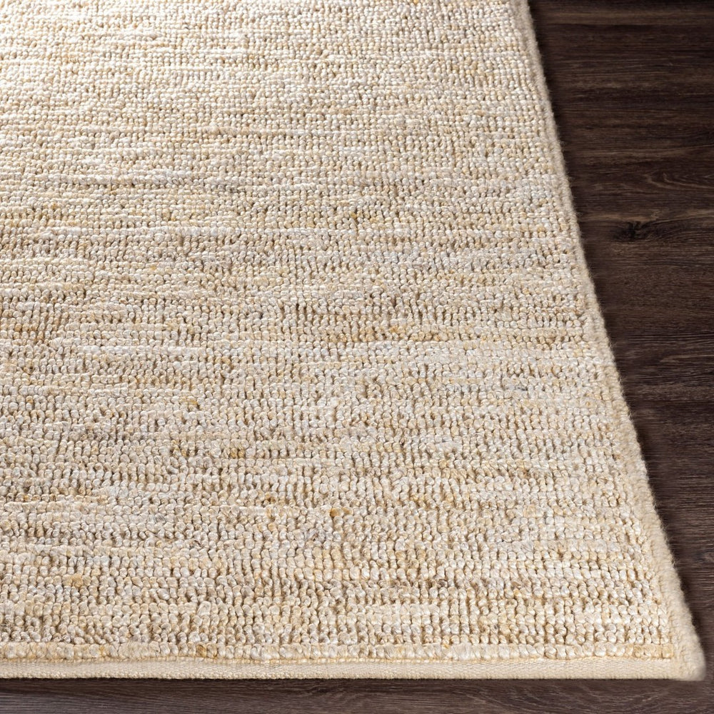 Livabliss Continental Hand Woven Jute Area Rug Organic Texture for Living Room or Dining Space Ivory 5' x 8' COT1930-58