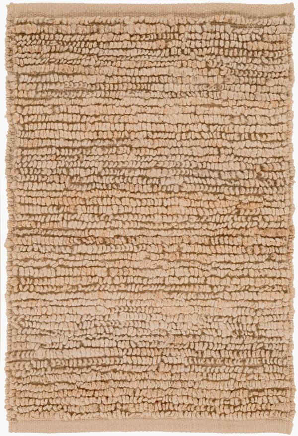 Livabliss Continental Hand-woven Jute Area Rug Natural Fiber Cottage Style for Living Room Tan 2' x 3' COT1931-23