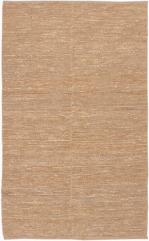 Livabliss Continental Hand-woven Jute Area Rug Natural Fiber Cottage Style for Living Room Tan 3'6" x 5'6" COT1931-3656
