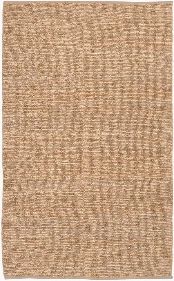 Livabliss Continental Hand-woven Jute Area Rug Natural Fiber Cottage Style for Living Room Tan 3'6" x 5'6" COT1931-3656