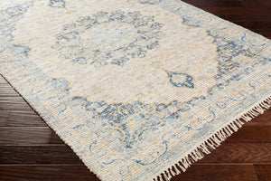 Surya Coventry 2' X 3' Handmade Jute Rug - Timeless Elegance, Durable Comfort For Stylish Home Decor Denim Jute,Polyester,Cotton Cov2304-268