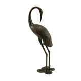 Christopher Knight Home® - Noble House - Scarlet Outdoor 39 Inch Cast Aluminum Crane Statue, Dark Bronze