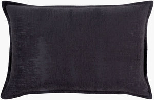 Surya Copacetic 13"L X 19"W Lumbar Pillow Cover - Elegant 100% Cotton For Modern Home Decor & Style Dark Blue Cotton,Cotton Cpa001-1319d