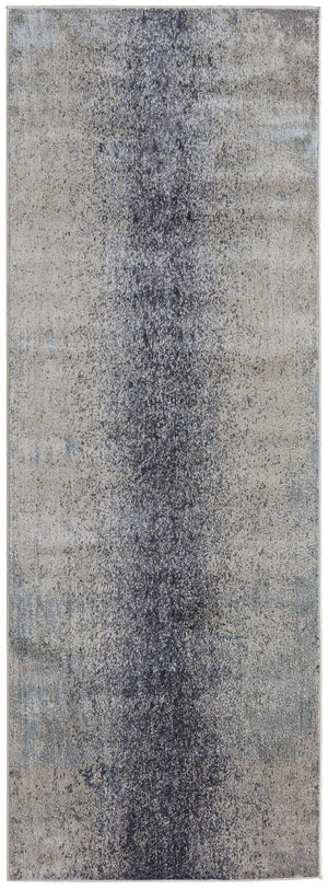 Feizy Rugs Astra Abstract Watercolor Rug – Elevate Your Space With Luxurious Metallic Designs And Soft Texture Blue,Ivory Polyester,Polypropylene Ara39l2fivyblui71