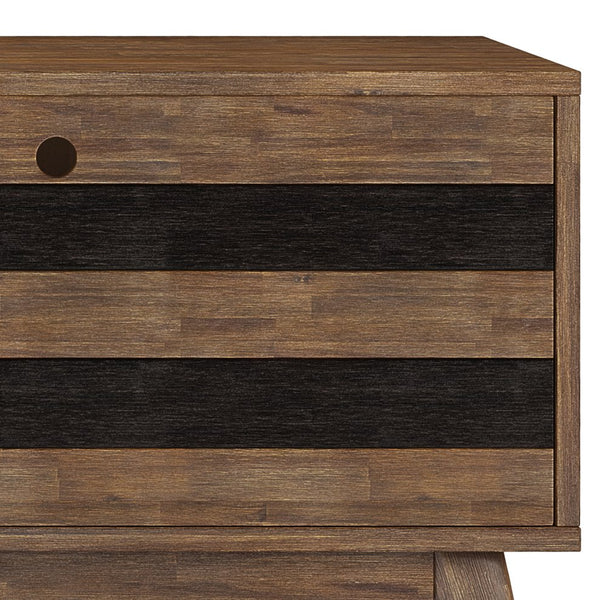 English Elm Clarkson Low Tv Stand - Handcrafted Rustic Acacia Wood Media Console For Stylish Home Entertainment B136P158781