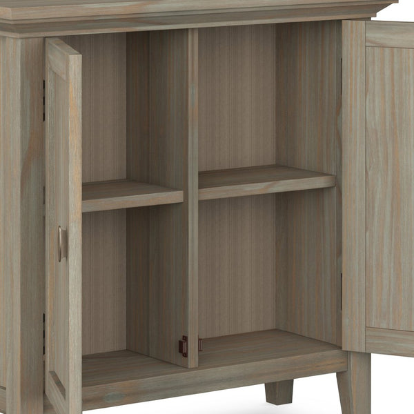 English Elm Redmond Handcrafted Low Storage Cabinet In Distressed Grey - Timeless Charm For Any Room B136P159526-GIGA