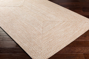 Livabliss Chesapeake Bay Flatweave Polypropylene Rug Country Cottage Style Indoor Outdoor Area Brown, Cream 6' x 9' Rectangle CPK2300-69