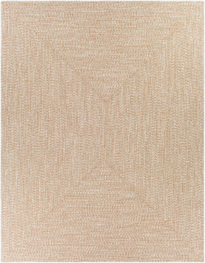 Livabliss Chesapeake Bay Flatweave Polypropylene Rug Country Cottage Style Indoor Outdoor Area Brown, Cream 7'6" x 9'5" CPK2300-7696