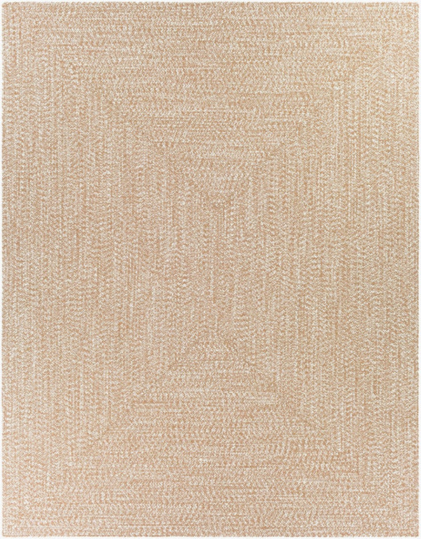 Livabliss Chesapeake Bay Flatweave Polypropylene Rug Country Cottage Style Indoor Outdoor Area Brown, Cream 7'6" x 9'5" CPK2300-7696