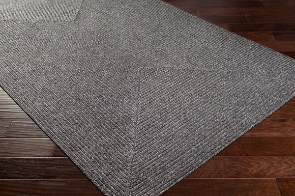 Livabliss Chesapeake Bay Cottage Style Flatweave Polypropylene Outdoor Rug for Patio Spaces Black 2' x 3' CPK2301-23