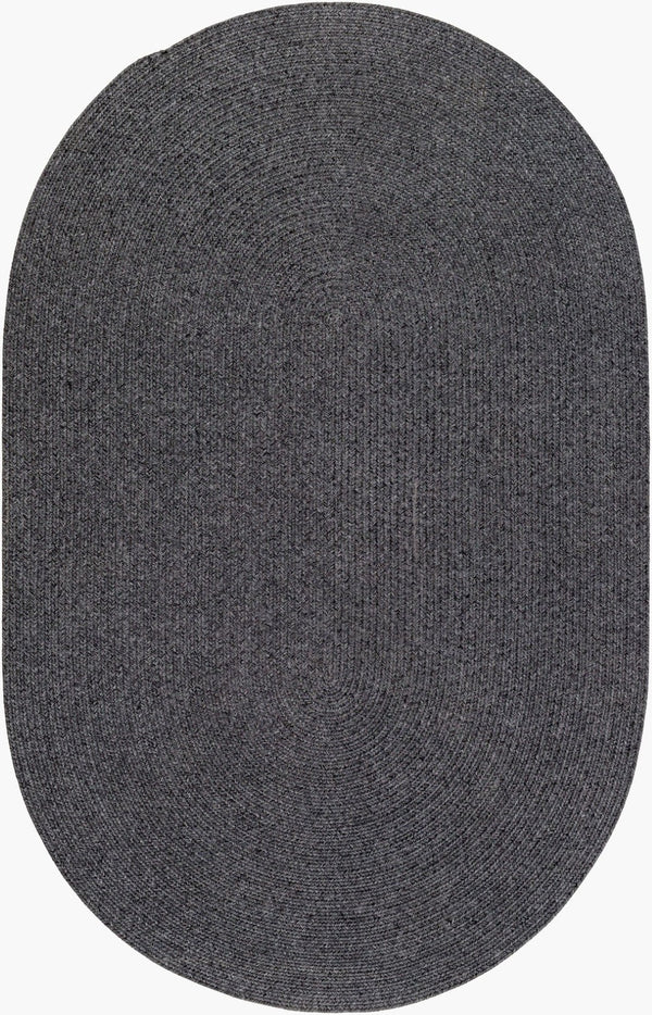 Livabliss Chesapeake Bay Cottage Style Flatweave Polypropylene Outdoor Rug for Patio Spaces Black 2' x 3' CPK2301-23