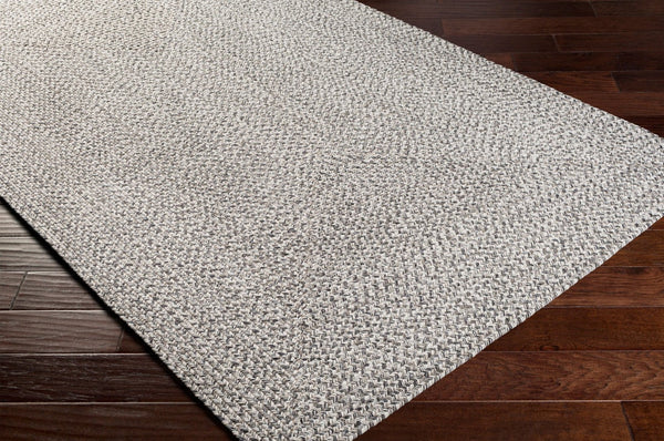 Livabliss Chesapeake Bay Flatweave Polypropylene Outdoor Rug for Patios Porches and Casual Spaces Charcoal, Black 2' x 3' CPK2302-23