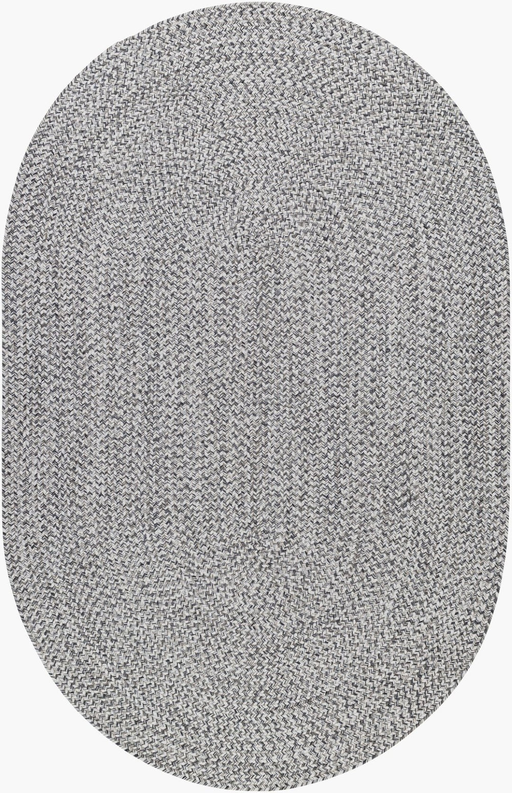 Livabliss Chesapeake Bay Flatweave Polypropylene Outdoor Rug for Patios Porches and Casual Spaces Charcoal, Black 6' x 9' Rectangle CPK2302-69