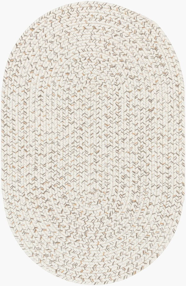 Livabliss Chesapeake Bay Flatweave Polypropylene Outdoor Rug Uv Resistant Cottage Patio Style Cream, Brown 2' x 3' CPK2303-23