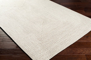 Livabliss Chesapeake Bay Flatweave Polypropylene Outdoor Rug Uv Resistant Cottage Patio Style Cream, Brown 2'6" x 8' CPK2303-268