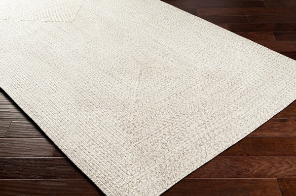 Livabliss Chesapeake Bay Flatweave Polypropylene Outdoor Rug Uv Resistant Cottage Patio Style Cream, Brown 2'6" x 8' CPK2303-268